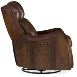RC Stark Power Swivel Glider Recliner Recliners Brown 15