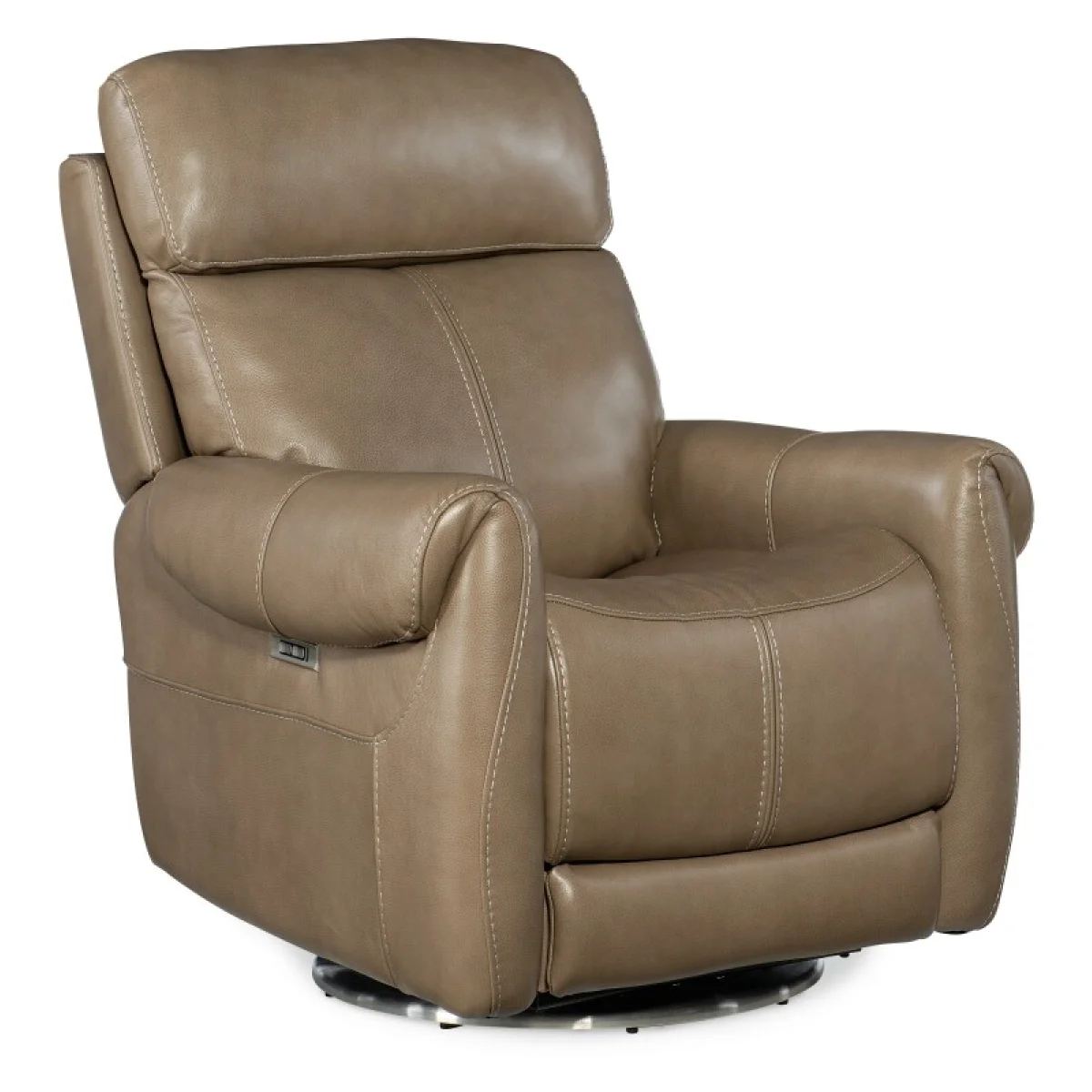 RC Sterling Swivel Power Recliner with Power Headrest Recliners Beige 4