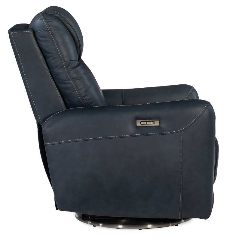 RC Steffen Swivel Power Recliner with Power Headrest Recliners black 9 RC Steffen Swivel Power Recliner with Power Headrest Recliners black 9