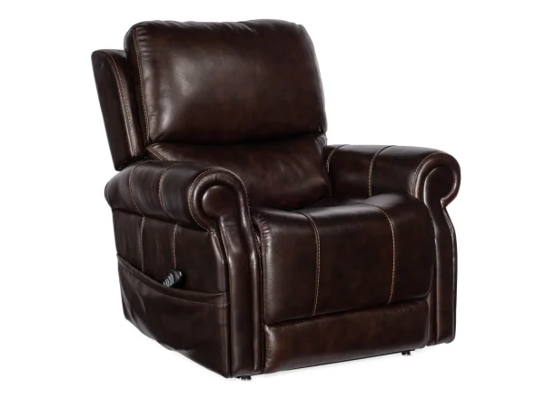 RC Eisley Power Recliner with Power Headrest, Lumbar & Lift Recliners Brown