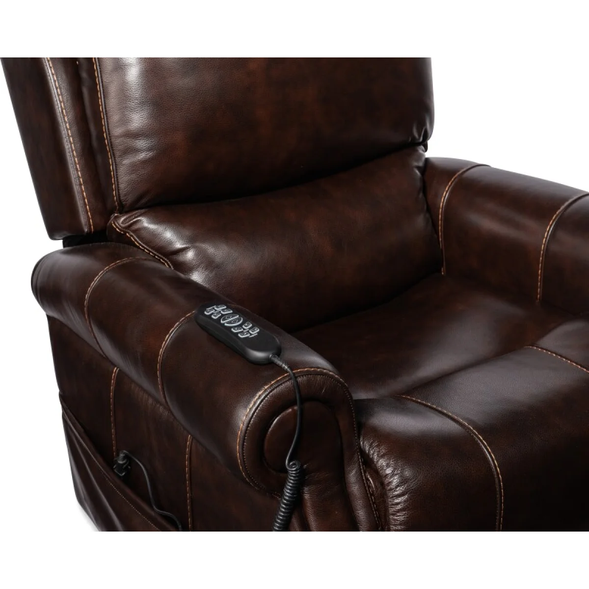RC Eisley Power Recliner with Power Headrest, Lumbar & Lift Recliners Brown 7