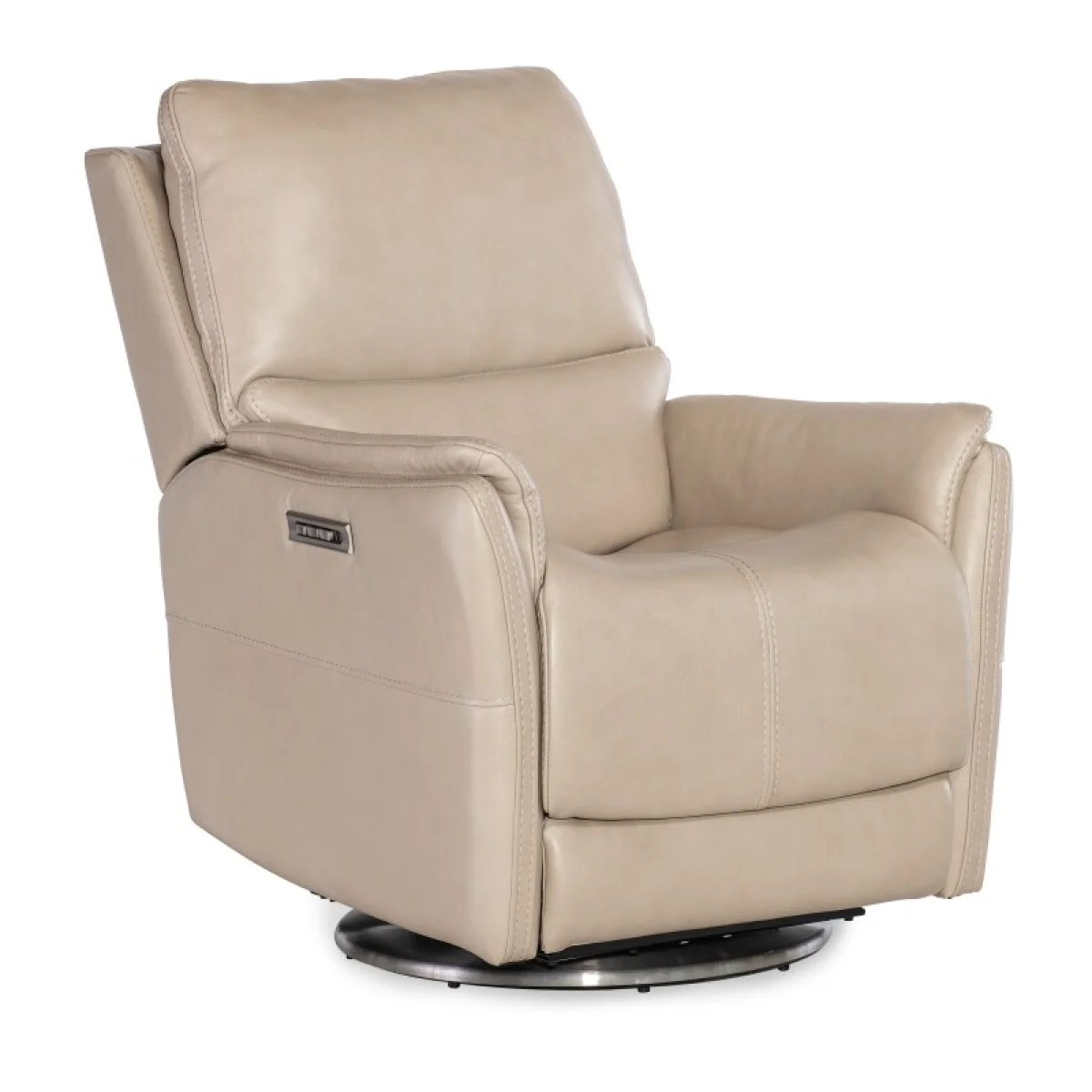 RC Soiree Zero Gravity Swivel with Power Headrest & Lumbar Chairs Beige 4