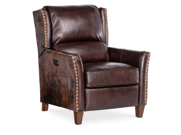 RC Livingston Power Recliner w/Power Headrest Recliners Brown