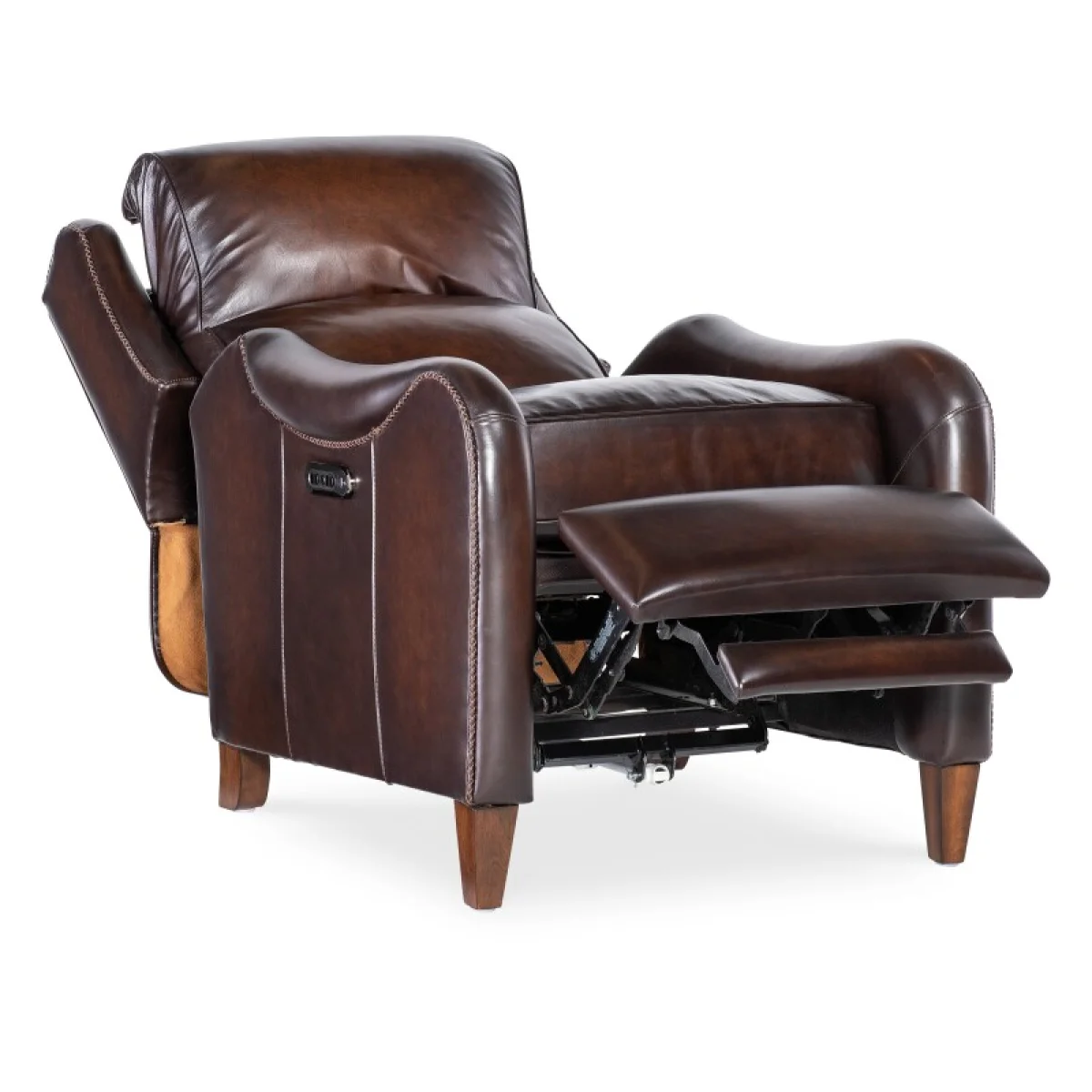 RC Carrington Power Recliner w/Power Headrest Recliners Brown 7