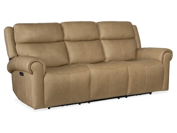 MS Oberon Zero Gravity Power Sofa with Power Headrest Sofas Beige
