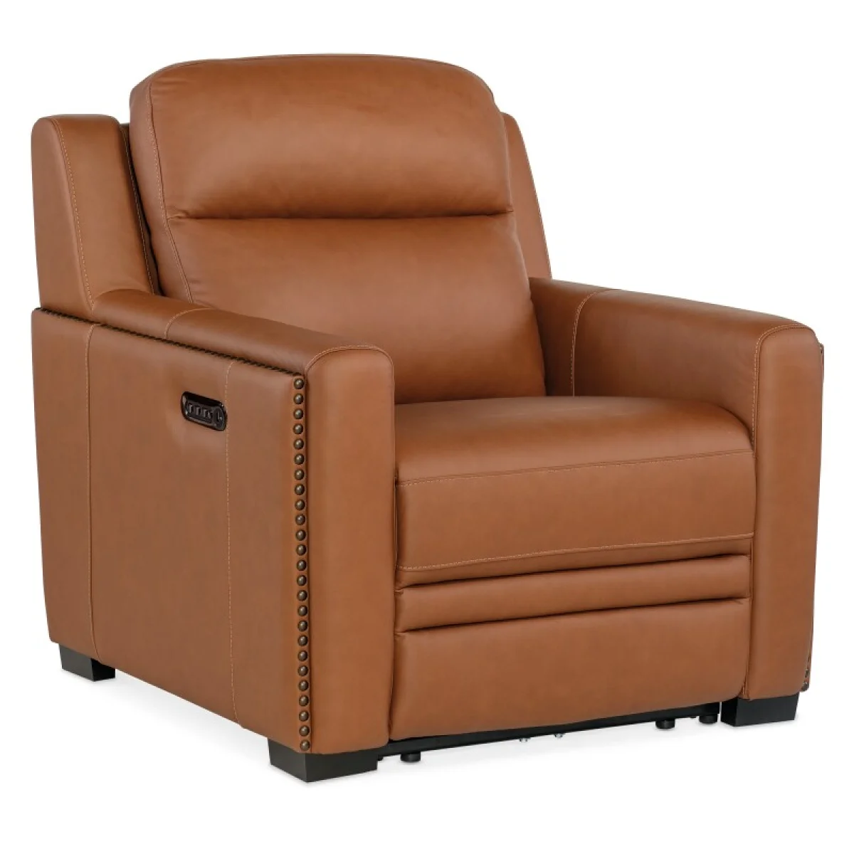 MS McKinley Power Recliner with Power Headrest & Lumbar Recliners Brown 4