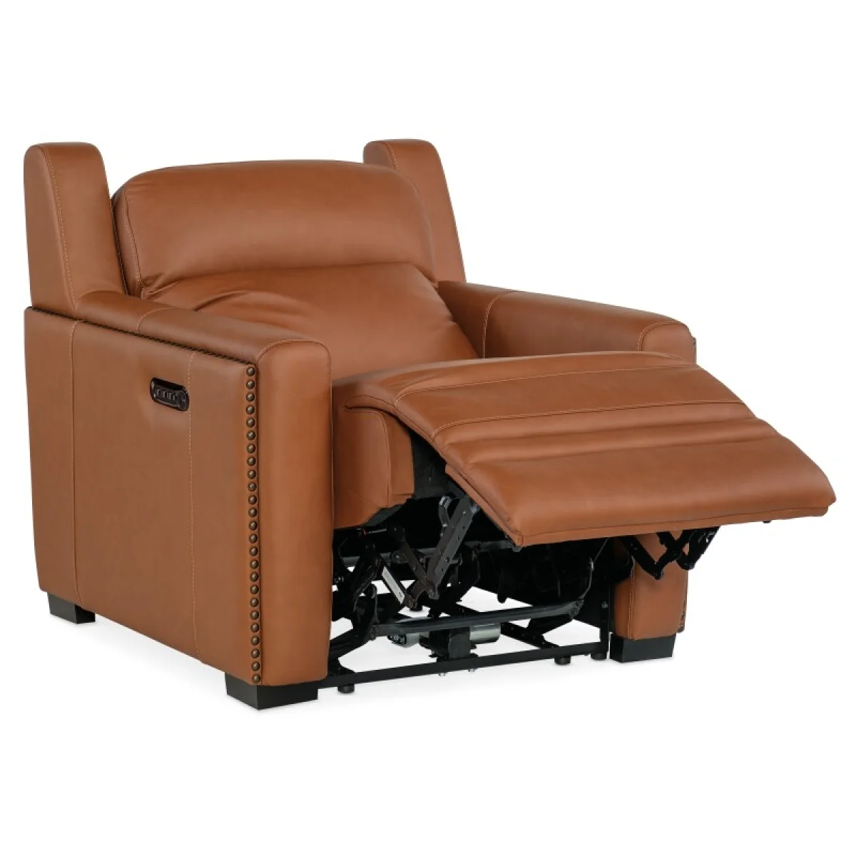 MS McKinley Power Recliner with Power Headrest & Lumbar Recliners Brown 7
