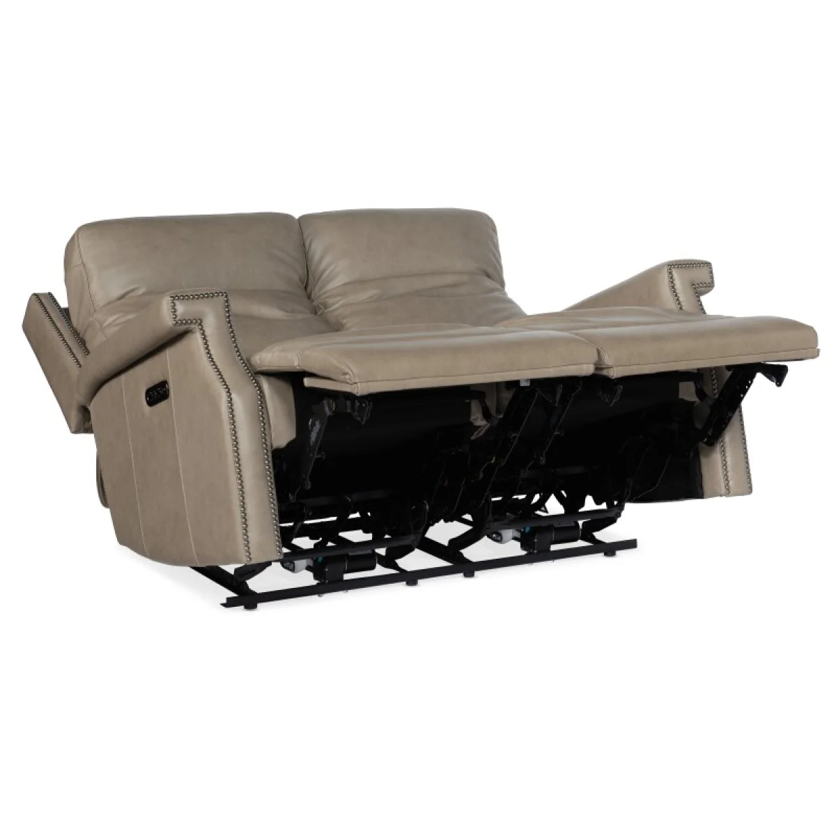 MS Vaughn Zero Gravity Loveseat with Power Headrest Loveseats Brown 7