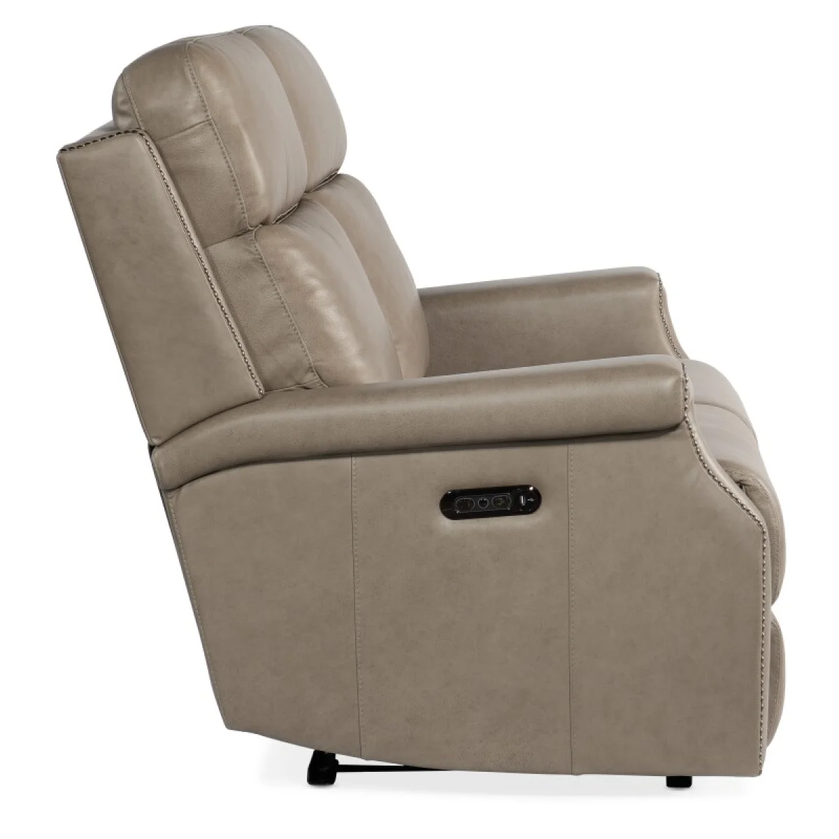MS Vaughn Zero Gravity Loveseat with Power Headrest Loveseats Brown 9