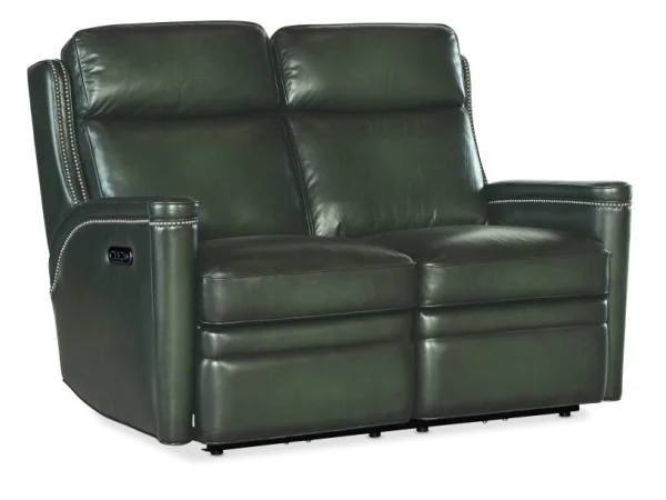 SS Hamilton Power Loveseat with Power Headrest Loveseats Green