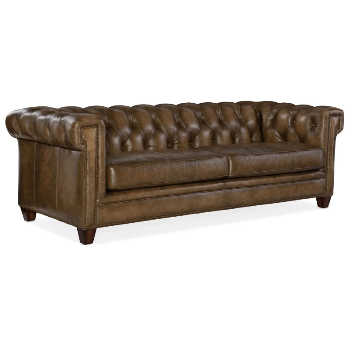 SS Chester Tufted Stationary Sofa Sofas Brown 4