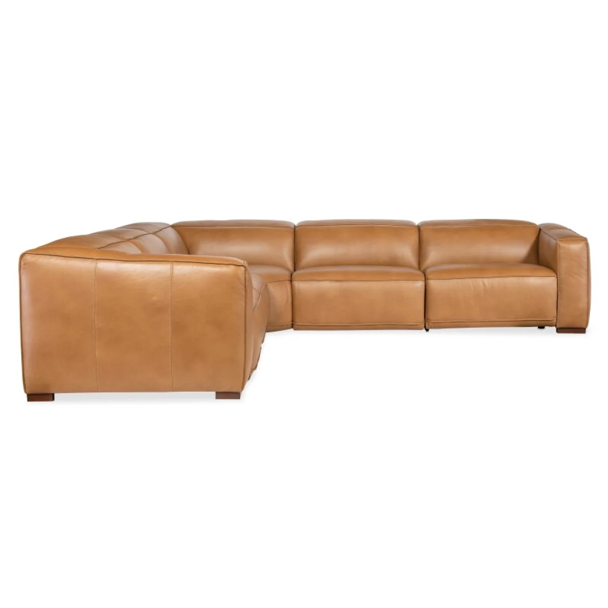 MS Fresco 5 Seat Sectional with Power Recline & Power Headrest Sectionals Brown 9