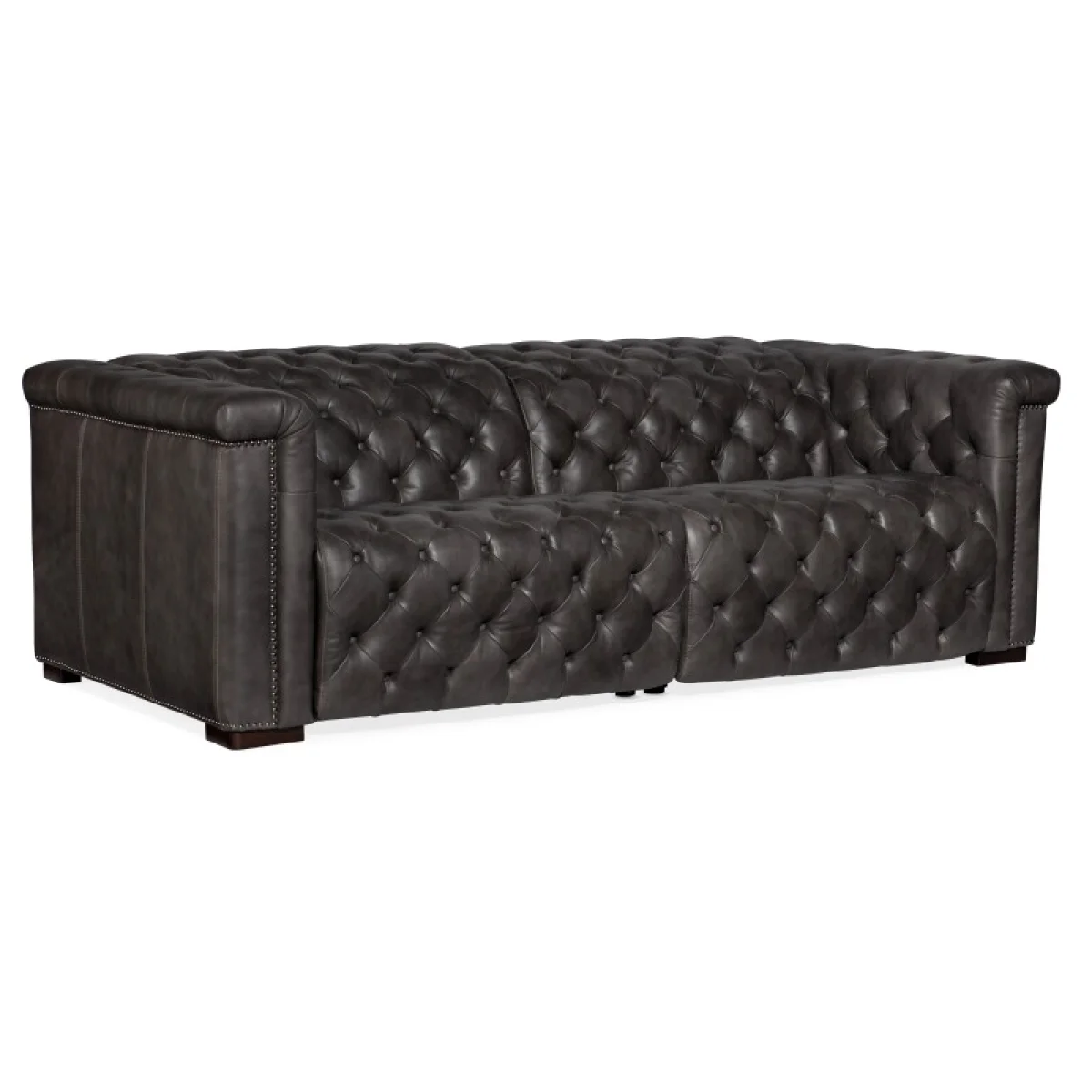 MS Savion 2 over 2 Sofa with Power Recline & Power Headrest Sofas Brown 4