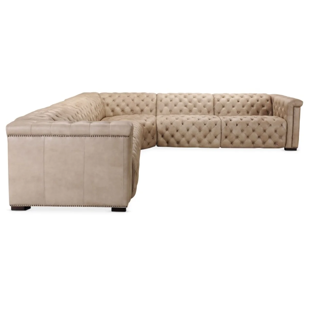 MS Savion Grandier 5-Piece Sectional with Power Recline & Power Headrest Sectionals Brown 10