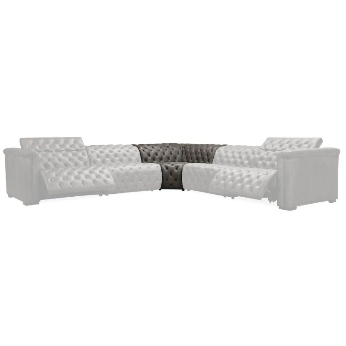 MS Savion Grandier 6-Piece Sectional with Power Recline & Power Headrest Sectionals Brown 9