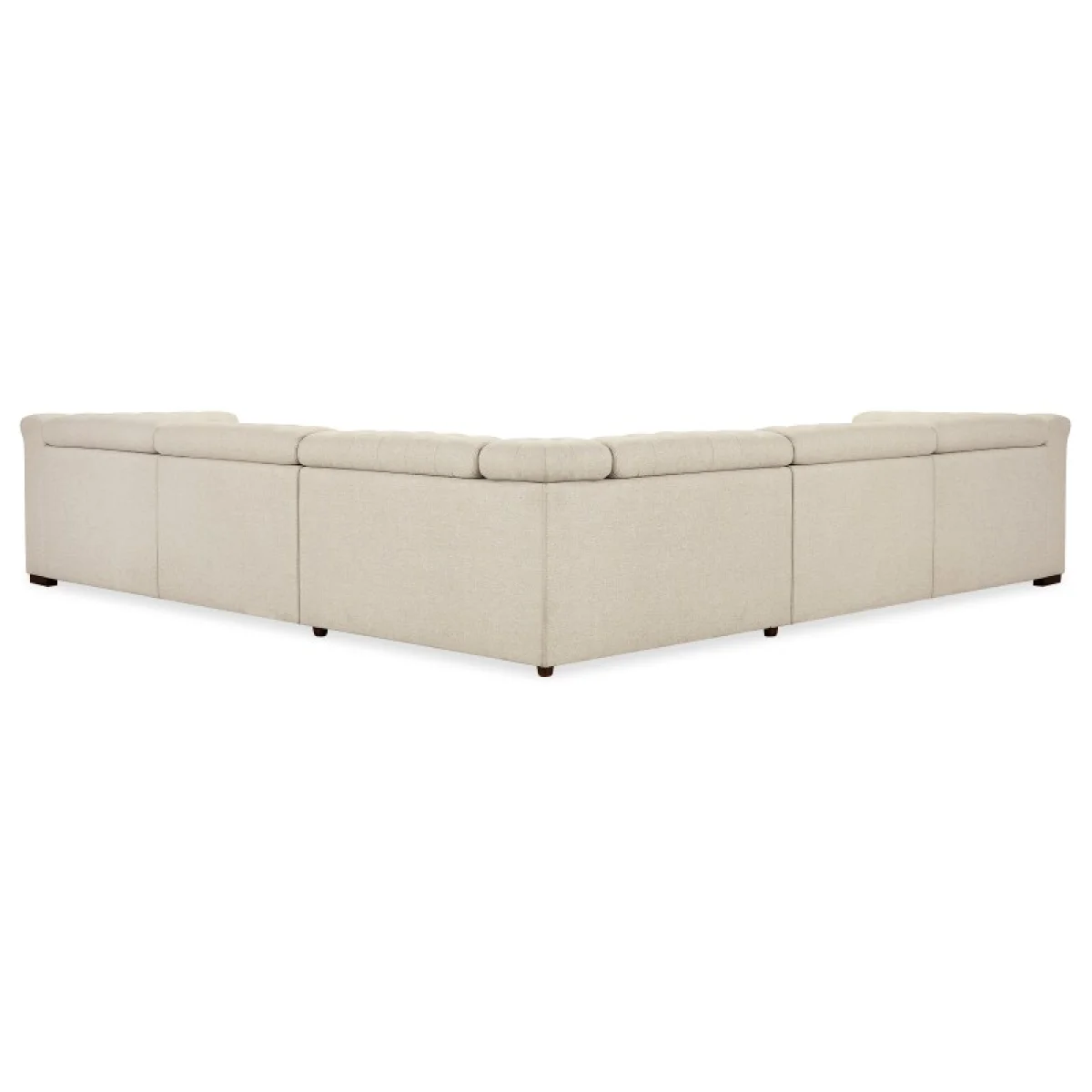 SS Savion Deux 5 Seat Sectional with Three Power Recliners and Six Power Headrests Sectionals Beige 7