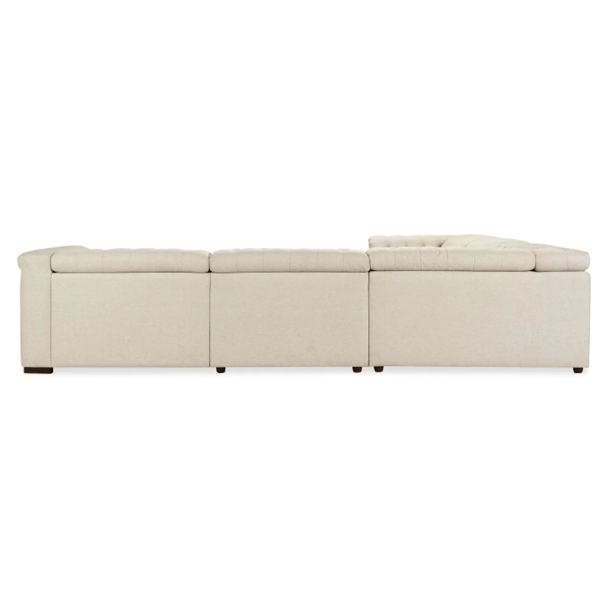SS Savion Deux 5 Seat Sectional with Three Power Recliners and Six Power Headrests Sectionals Beige 8
