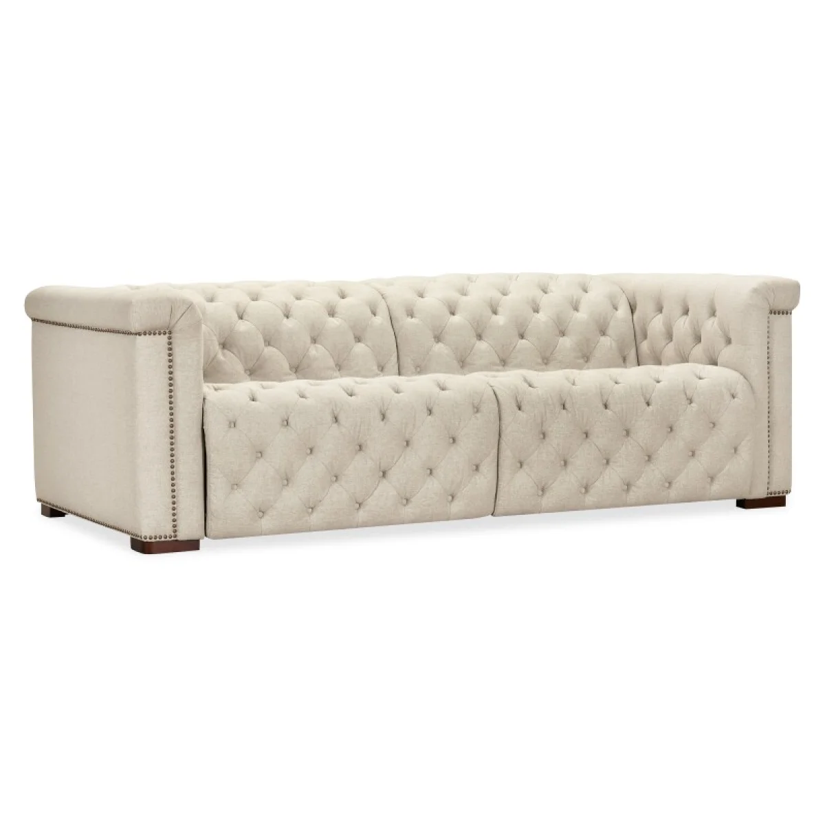SS Savion Deux 6 Seat Sectional with Three Power Recliners and Seven Power Headrests Sectionals Beige 18