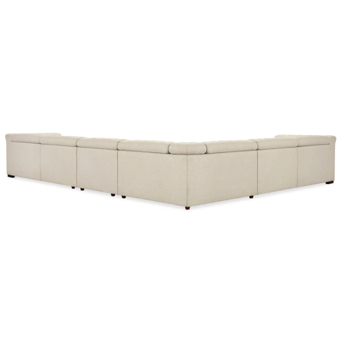 SS Savion Deux 6 Seat Sectional with Four Power Recliners and Seven Power Headrests Sectionals Beige 11