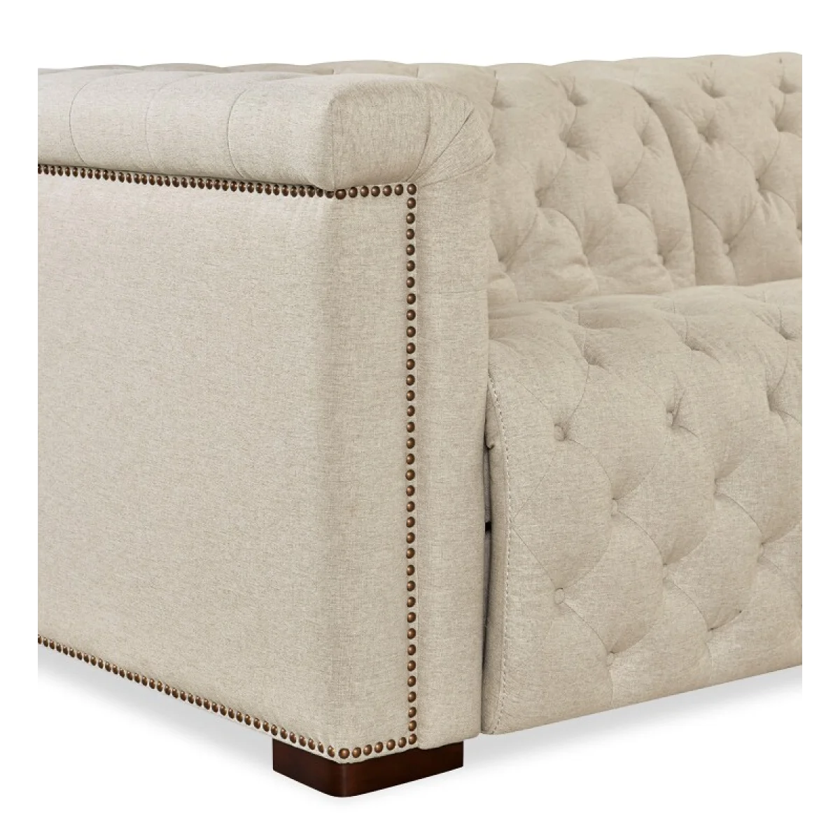 SS Savion Deux 6 Seat Sectional with Four Power Recliners and Seven Power Headrests Sectionals Beige 14