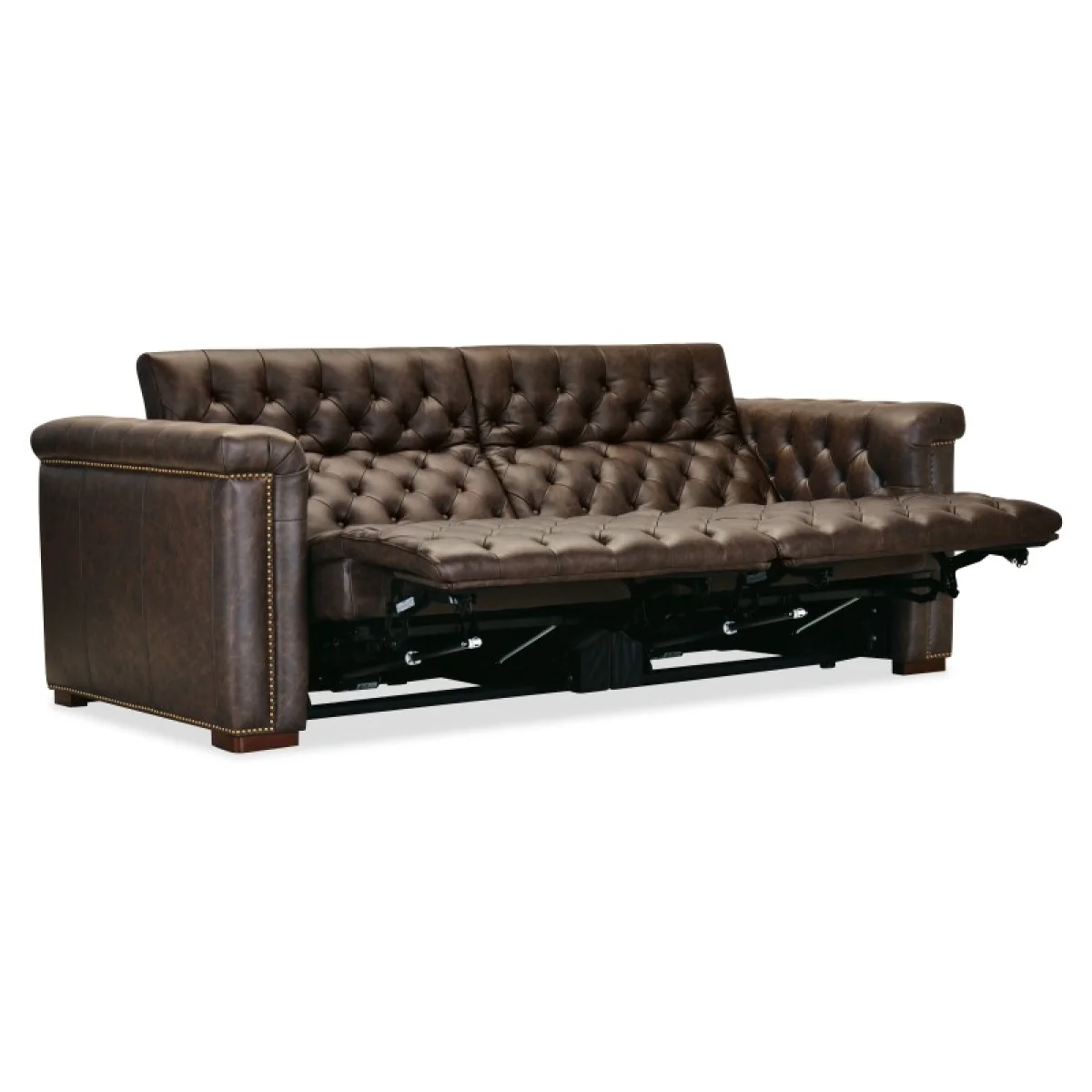 SS Savion Deux Sofa with Power Recliners and Power Headrests Sofas Brown 9