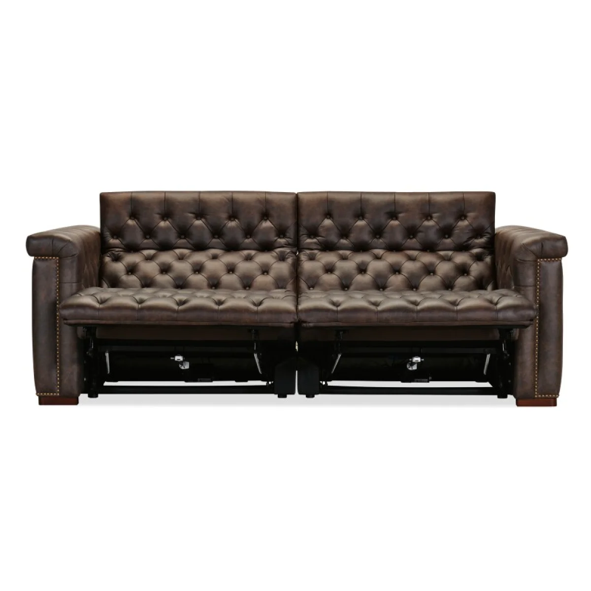 SS Savion Deux Sofa with Power Recliners and Power Headrests Sofas Brown 10