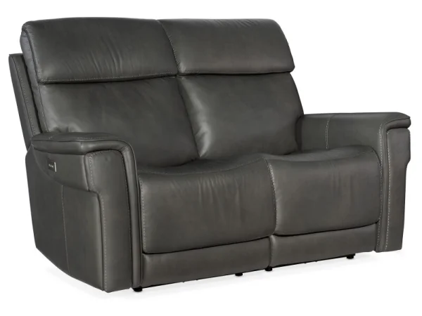 MS Lyra Zero Gravity Power Loveseat with Power Headrest and Lumbar Loveseats Gray