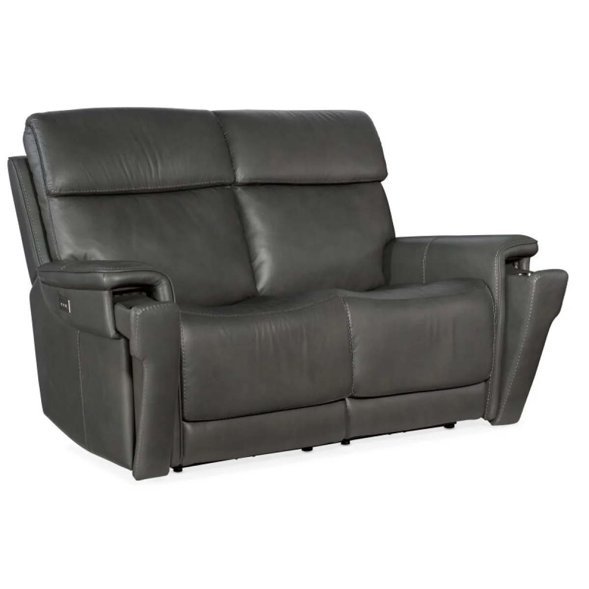MS Lyra Zero Gravity Power Loveseat with Power Headrest and Lumbar Loveseats Gray 6