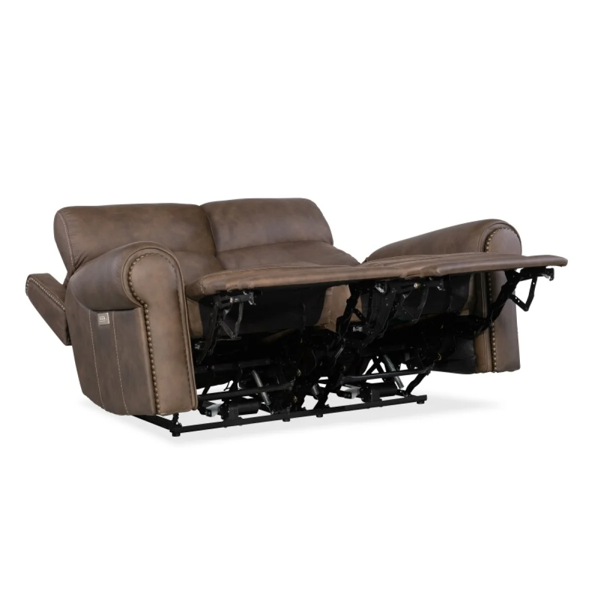SS Duncan Power Loveseat with Power Headrest & Lumbar Loveseats Brown 8