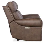 SS Duncan Power Loveseat with Power Headrest & Lumbar Loveseats Brown 19