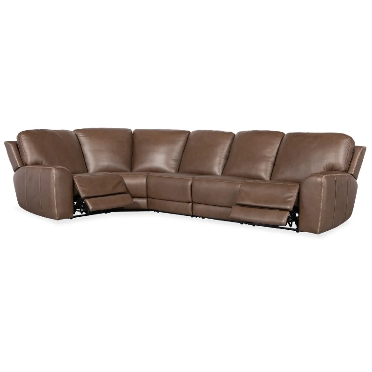 SS Torres 5 Piece Sectional with Power Recline & Power Headrest Sectionals Brown 8