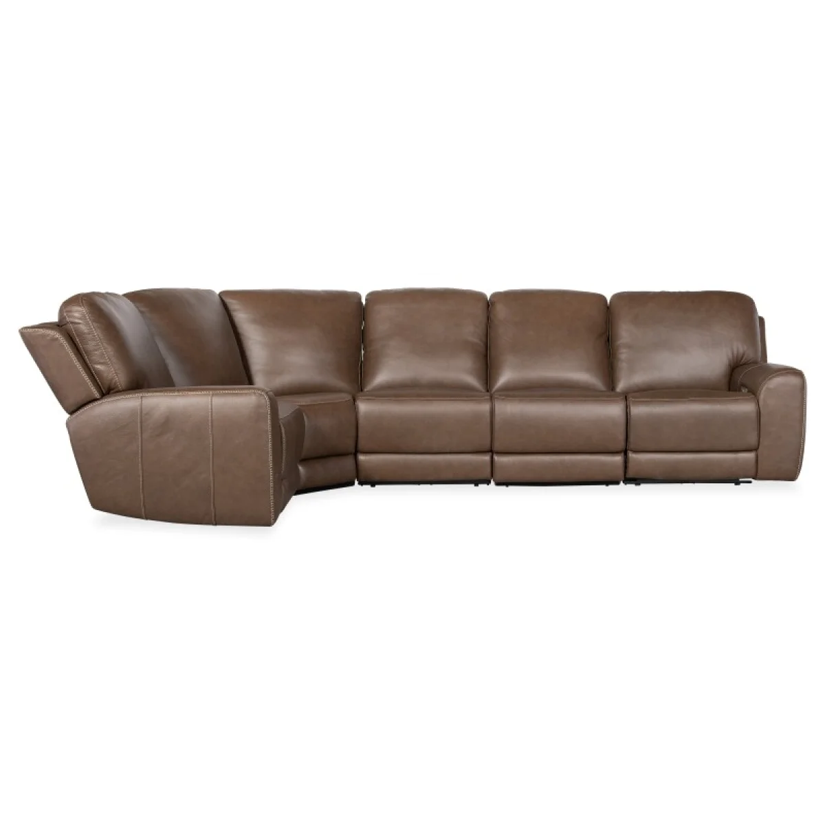 SS Torres 5 Piece Sectional with Power Recline & Power Headrest Sectionals Brown 9