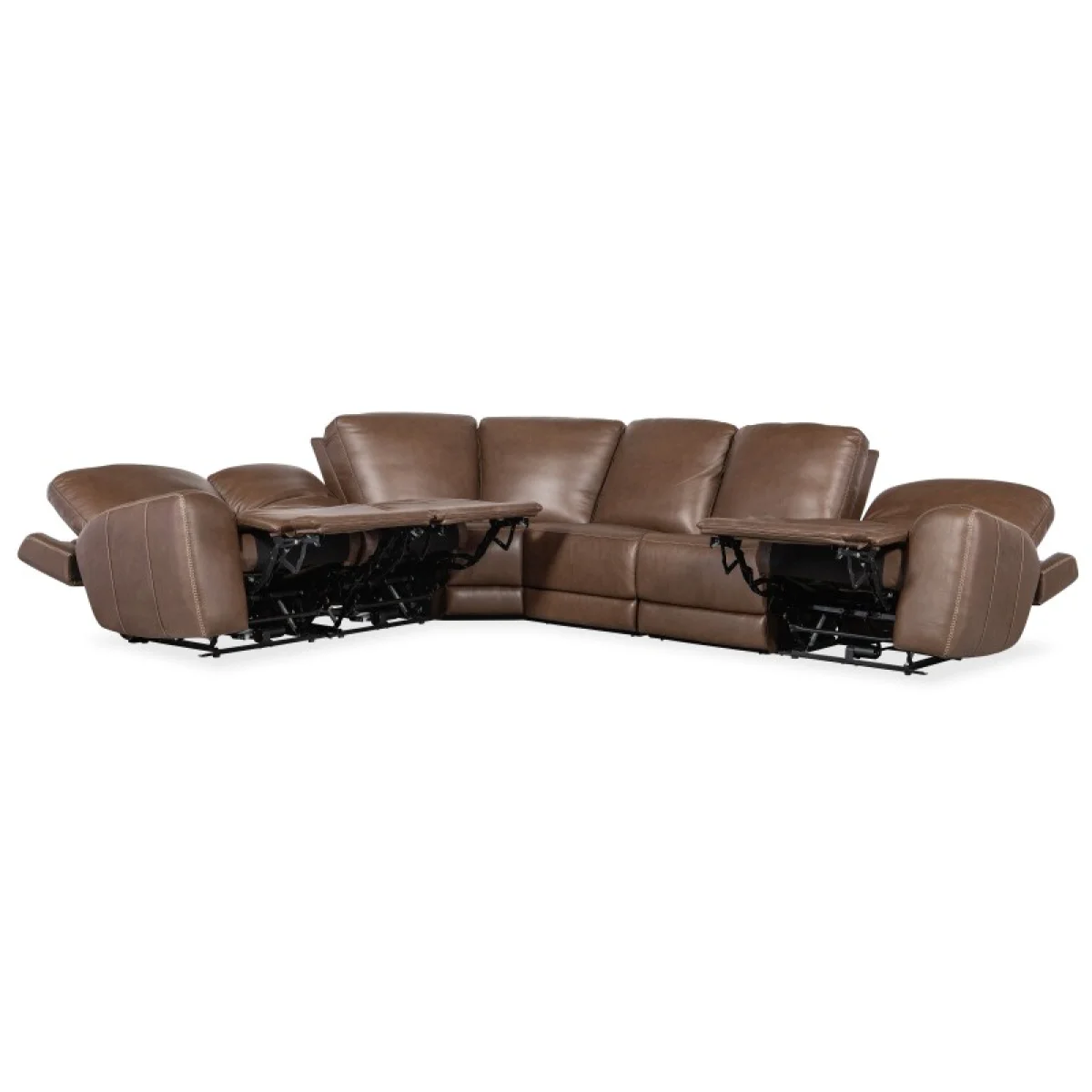 SS Torres 6 Piece Sectional with Power Recline & Power Headrest Sectionals Brown 7