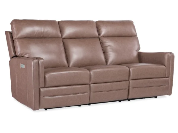MS Twain Zero Gravity Power Loveseat w/Power Headrest and Lumbar Loveseats Brown 17