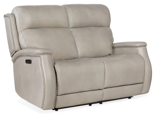 MS Rhea Zero Gravity Power Recline Loveseat with Power Headrest Loveseats Cream