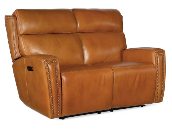 MS Ruthe Zero Gravity Power Recline Loveseat with Power Headrest Loveseats black 18