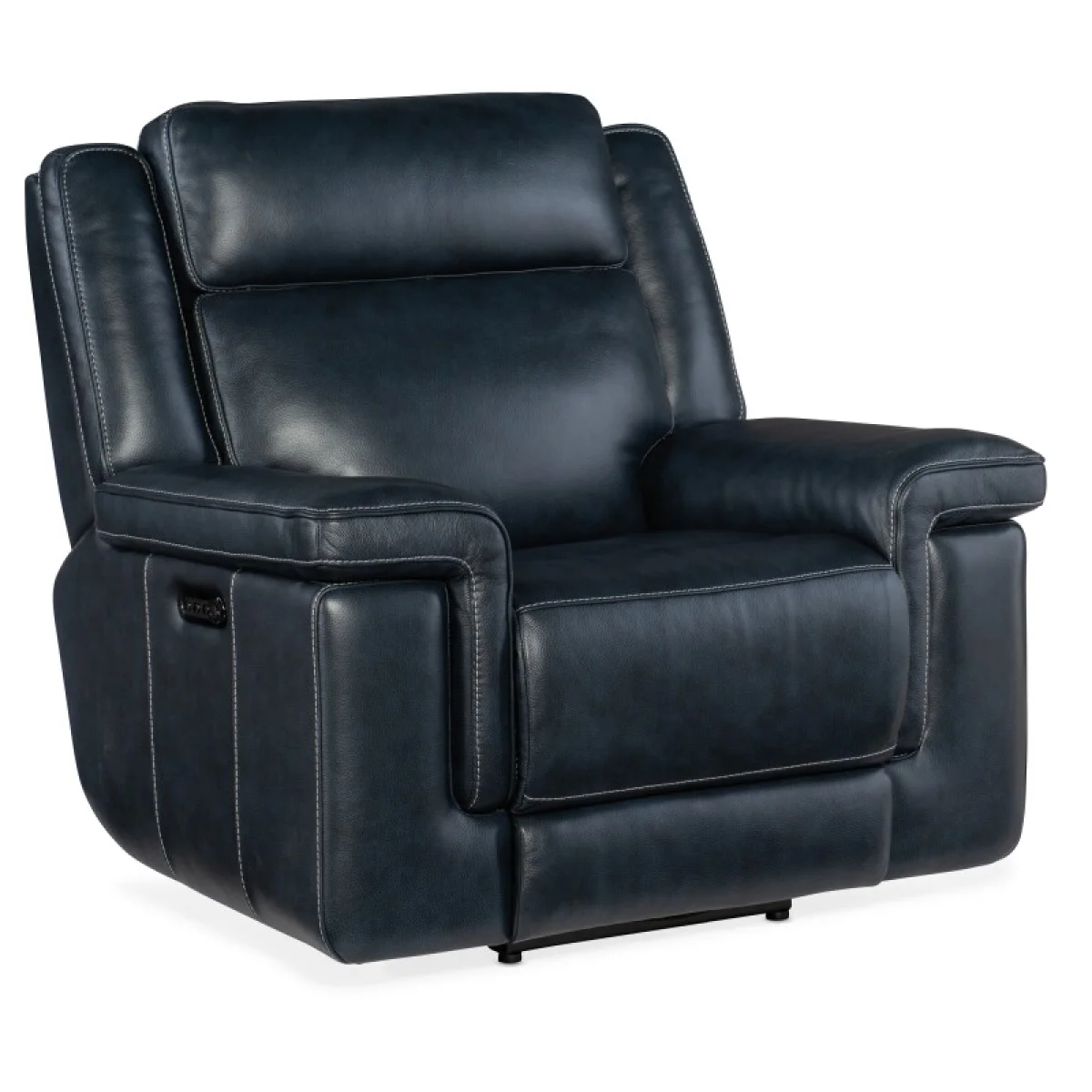 MS Montel Lay Flat Power Recliner with Power Headrest & Lumbar Recliners blue 4