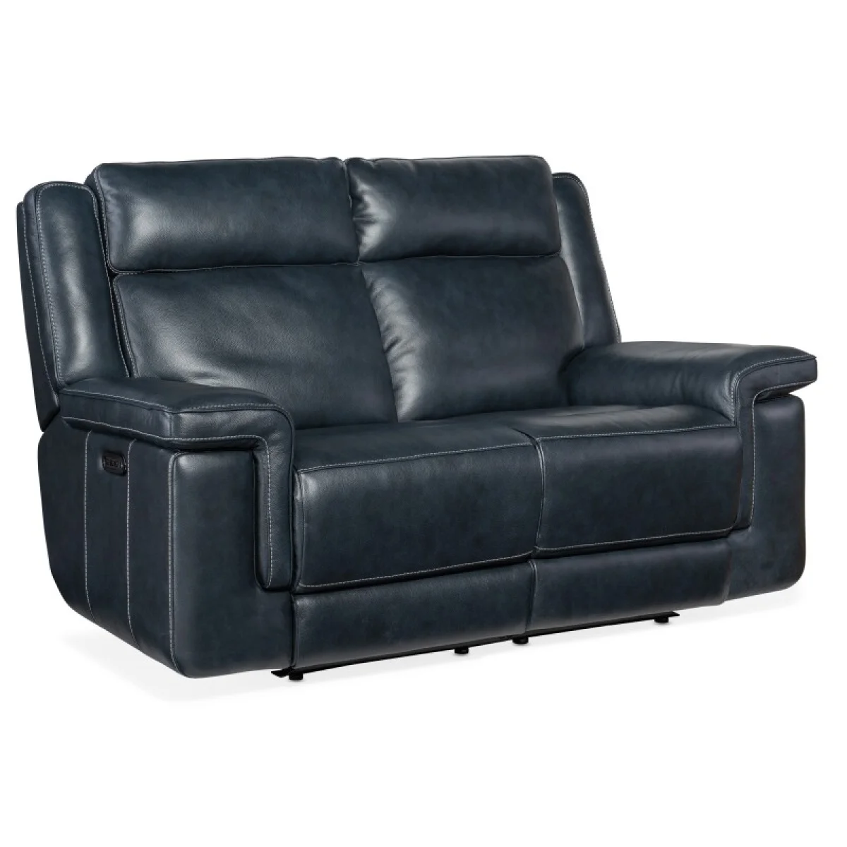 MS Montel Lay Flat Power Loveseat with Power Headrest & Lumbar Loveseats blue 4