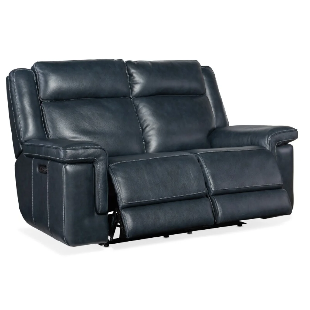 MS Montel Lay Flat Power Loveseat with Power Headrest & Lumbar Loveseats blue 8