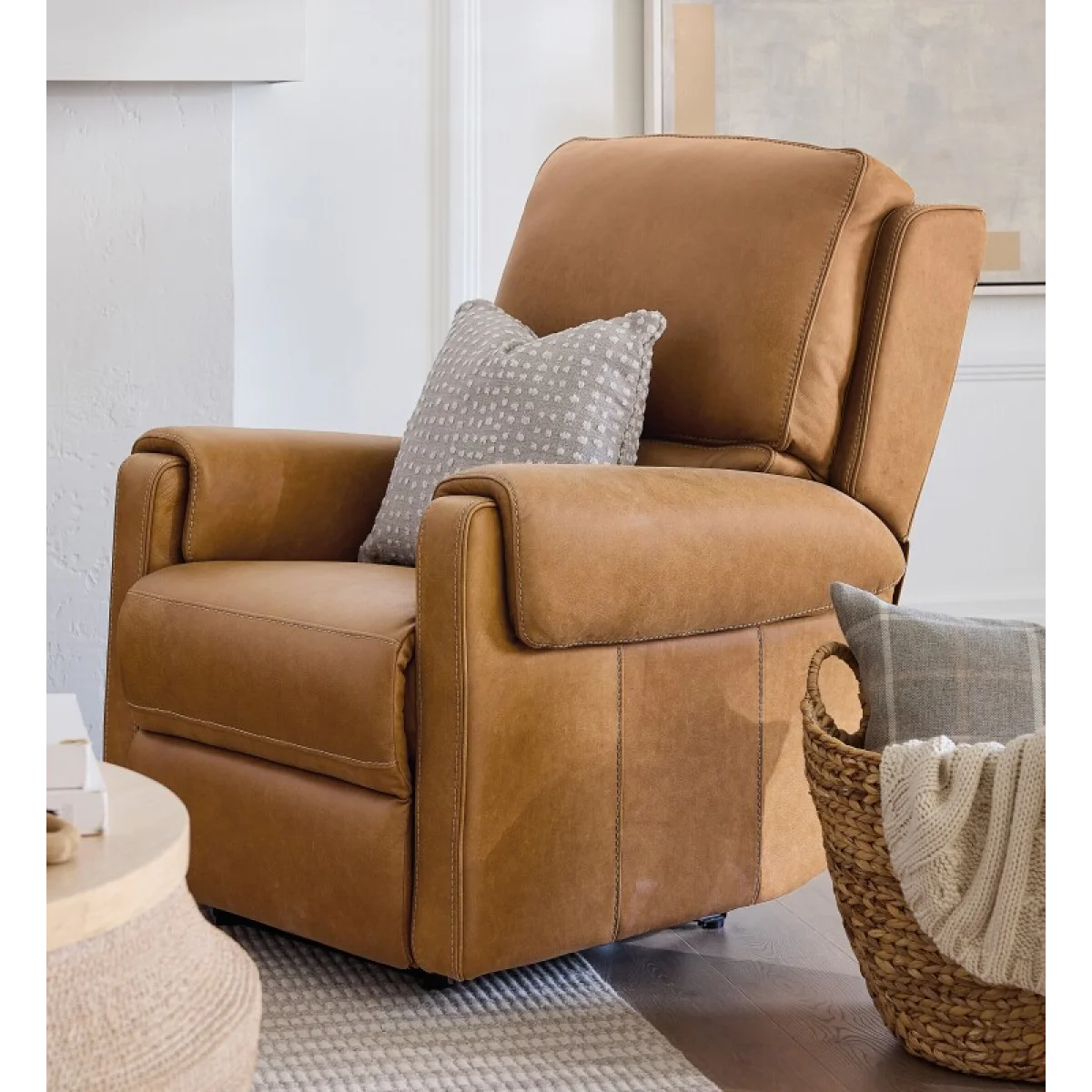 SS Somers Power Recliner with Power Headrest Recliners Brown 12