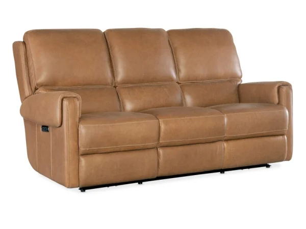 SS Somers Sofa with Power Recline & Power Headrest Sofas Brown