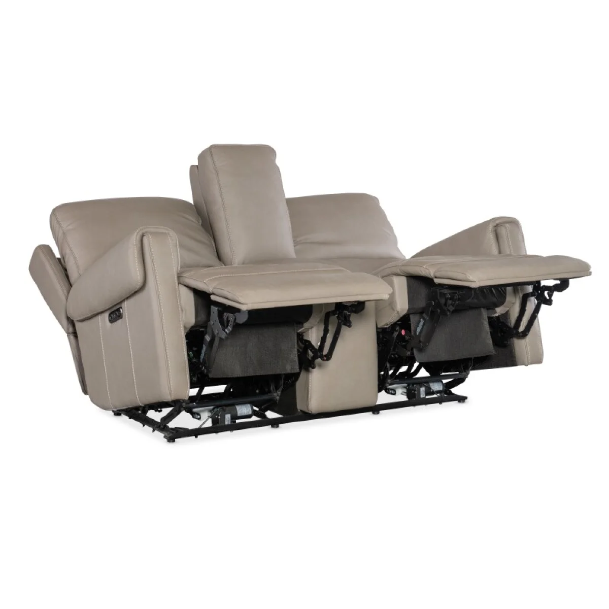 SS Somers Console Loveseat with Power Recline & Power Headrest Loveseats Brown 8