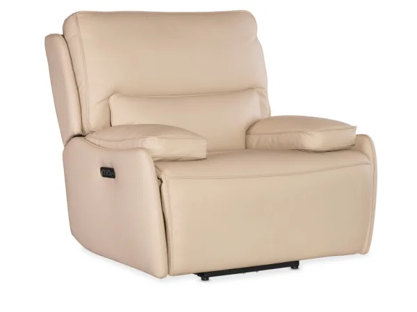 MS Kramer Zero Gravity Power Recliner with Power Headrest Recliners Beige
