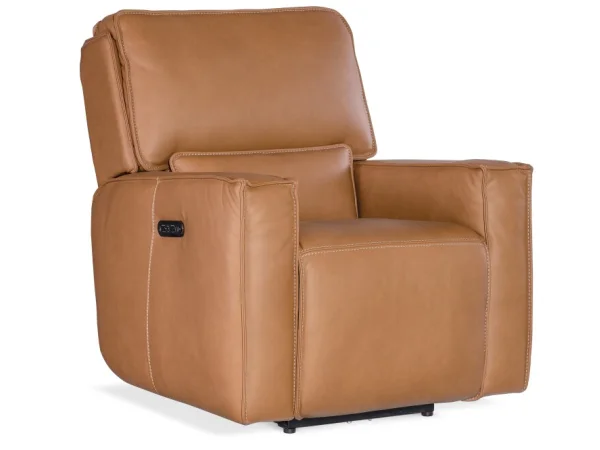 MS Miles Zero Gravity Power Recliner with Power Headrest Recliners Brown