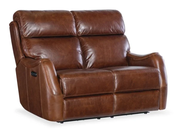MS Harlan Zero Gravity Loveseat with Power Recline & Power Headrest Loveseats Brown