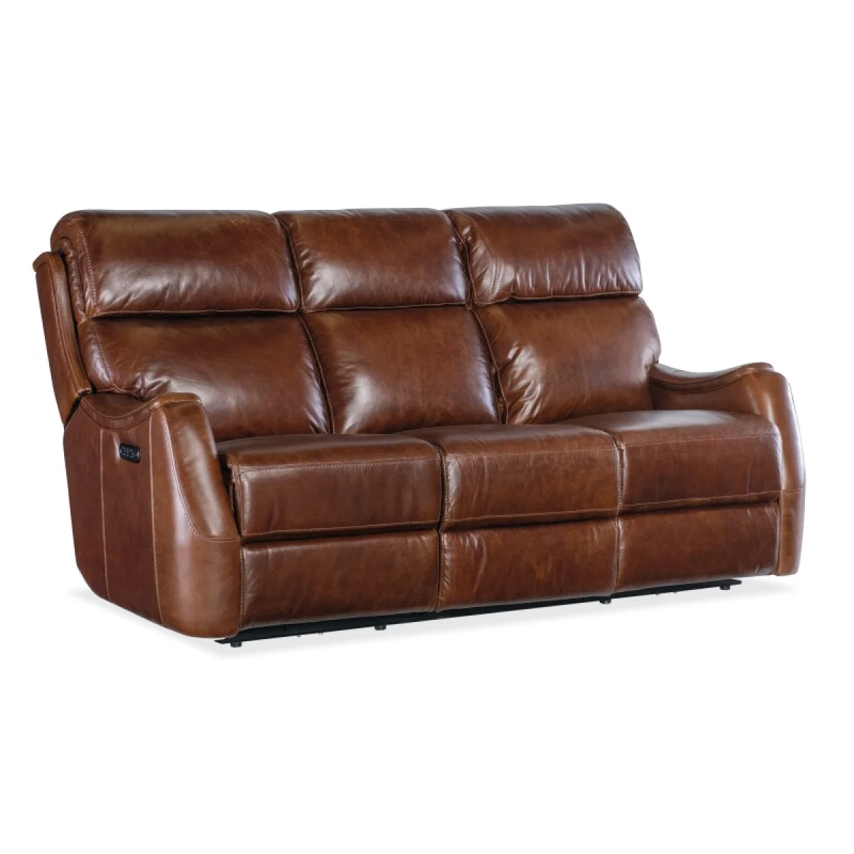 MS Harlan Zero Gravity Sofa with Power Recline & Power Headrest Sofas Brown 4