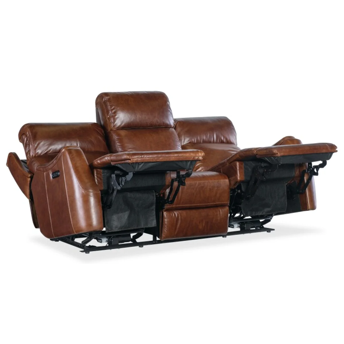 MS Harlan Zero Gravity Sofa with Power Recline & Power Headrest Sofas Brown 7