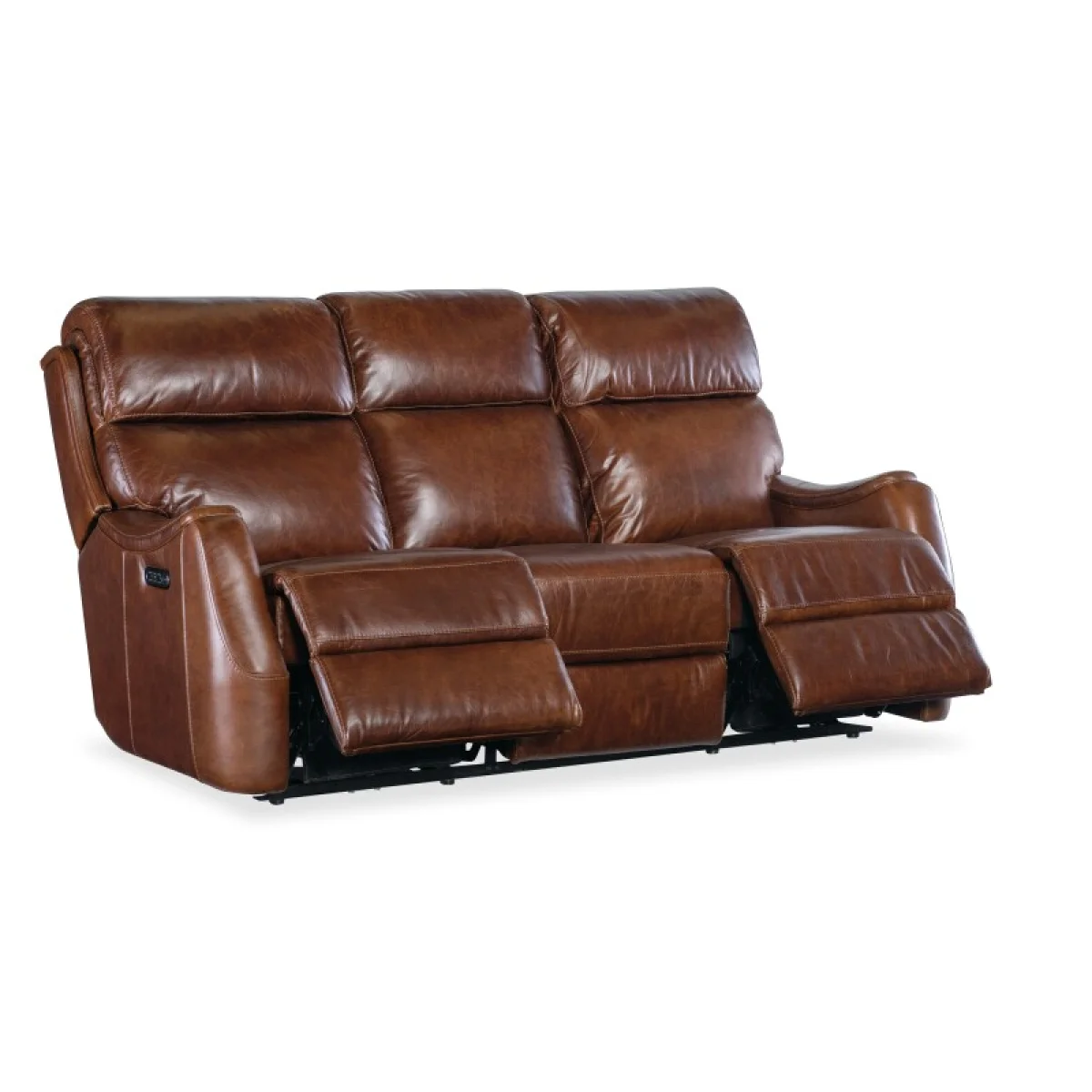 MS Harlan Zero Gravity Sofa with Power Recline & Power Headrest Sofas Brown 8