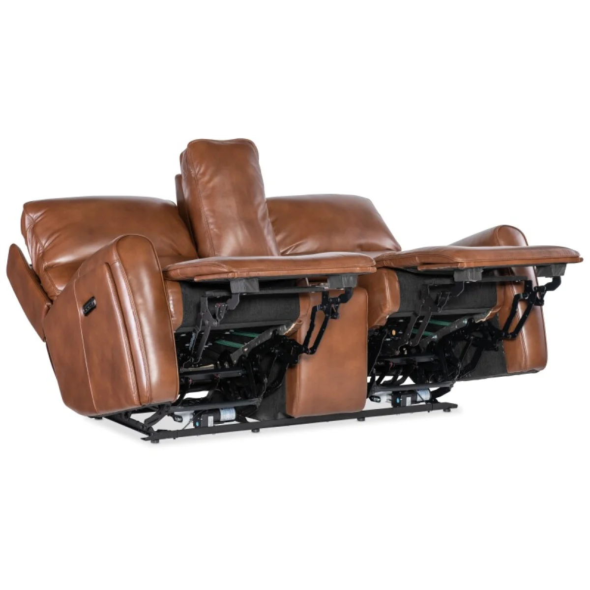 MS Crosby Zero Gravity Power Console Loveseat with Power Headrest and Lumbar Loveseats Brown 8