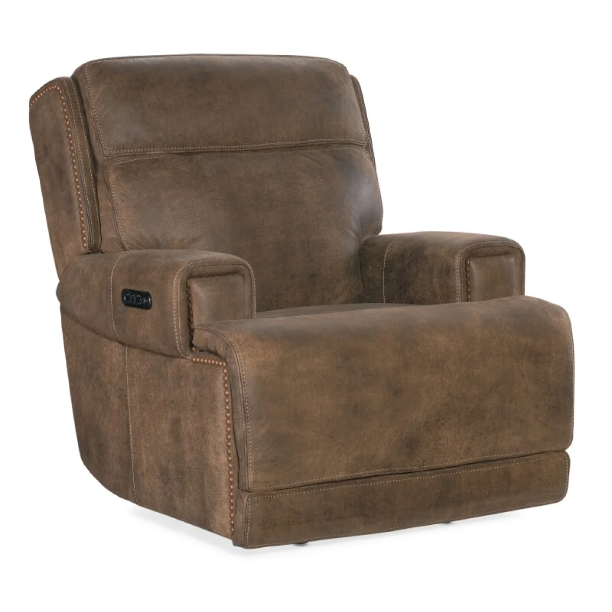 MS Wheeler Power Recliner with Power Headrest Recliners Brown 4